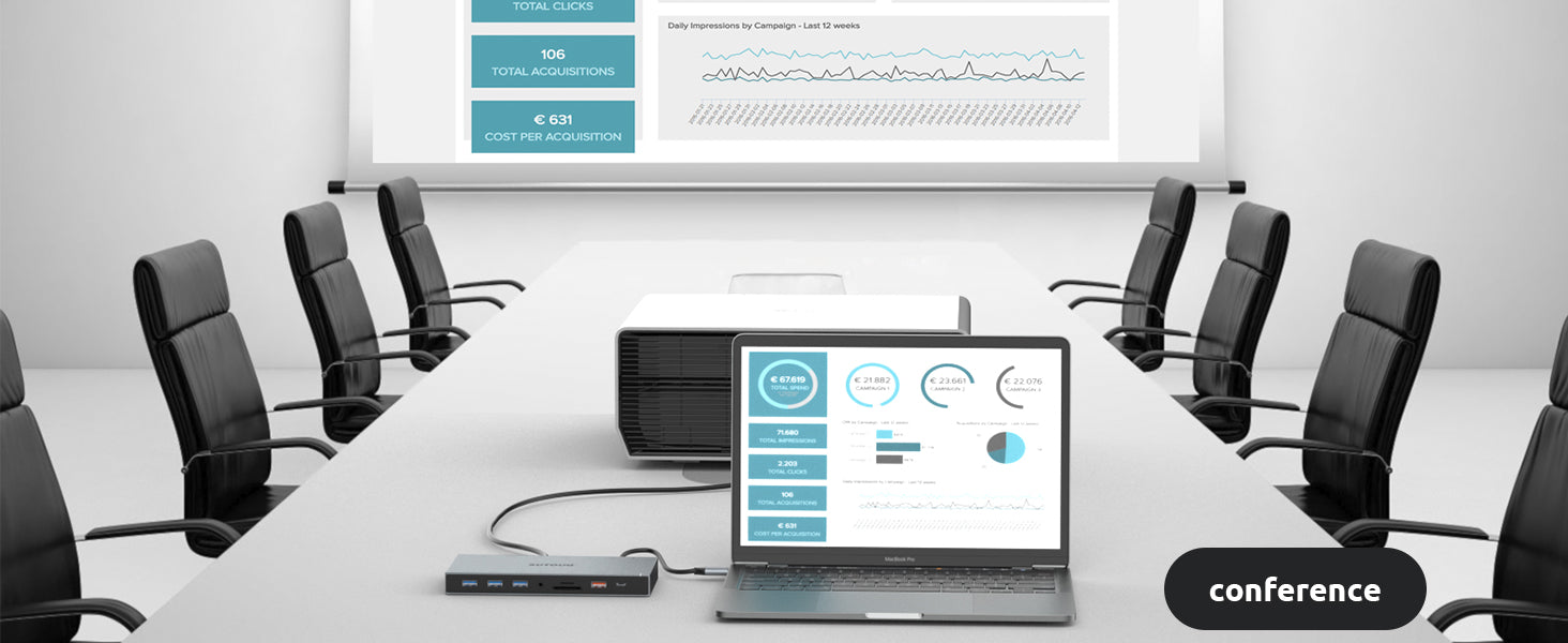 Docking Station, SUTOUG 15 in 1 USB C Docking Station 3 Monitors with 2 HDMI 4K, DisplayPort, USB 3.1/USB-C Data 3.0, Compatible with Windows and MacOS