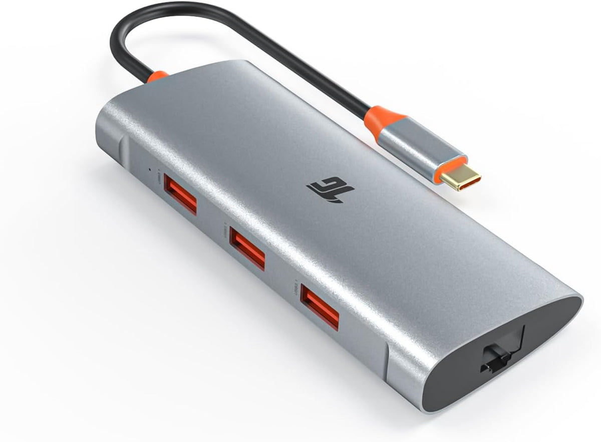 Tiergrade USB C Hub, USB C Adapter to 3 USB 3.1 and 1Gbps Ethernet, USB 3.1 Hub with 10Gbps SuperSpeed for MacBook Pro/Air, iMac, iPad Pro, Dell, Chromebook and More Type C Devices