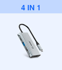 USB C Hub, Type C Hub, TOTU 11-in-1 Adapter with Ethernet, 4K USB C to HDMI, VGA, 2 USB3.0 2 USB2.0, Micro SD/TF Card Reader, Mic/Audio, USB-C Pd 3.0, Compatible for Mac Pro and Other Type C Laptops