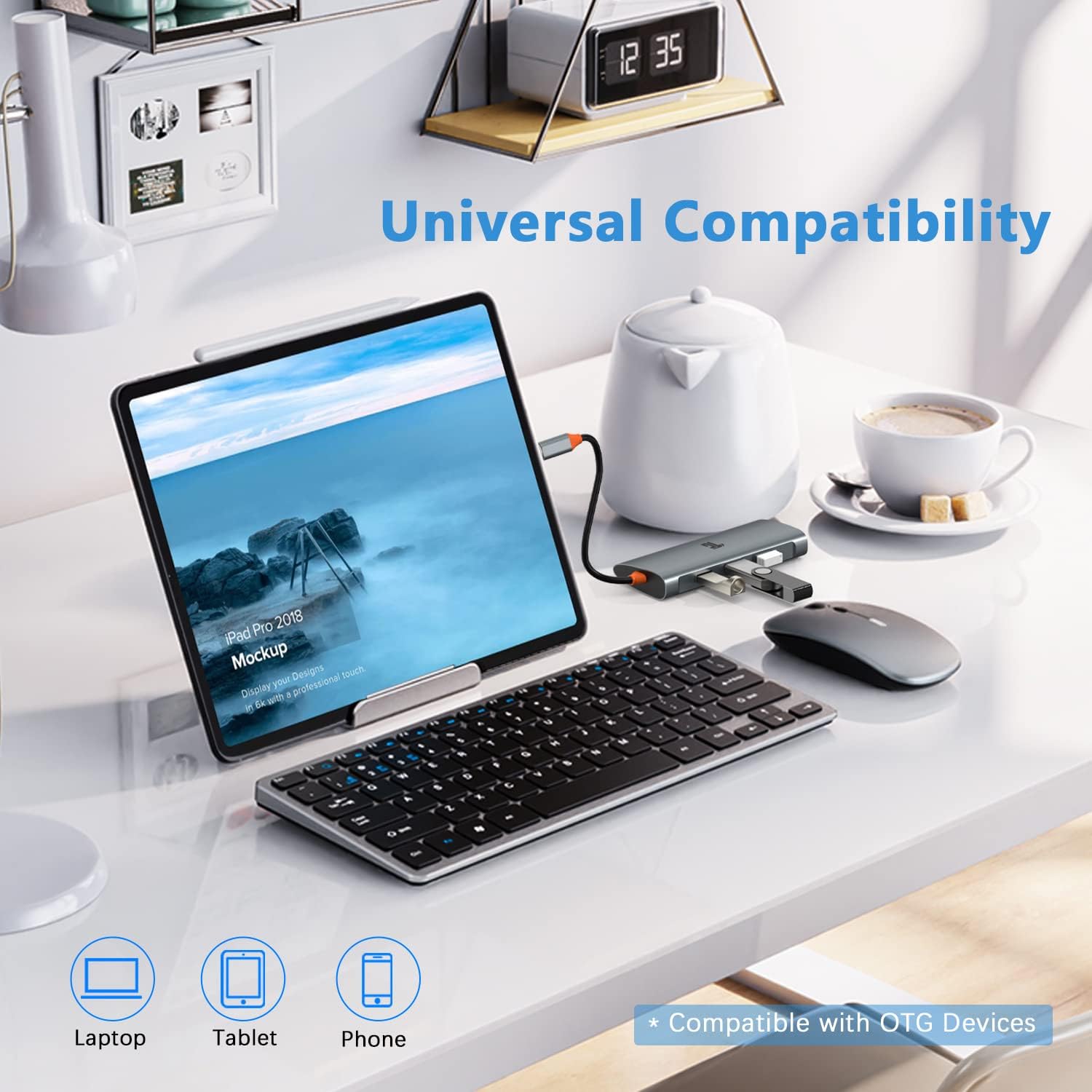 Tiergrade USB C Hub, USB C Adapter to 3 USB 3.1 and 1Gbps Ethernet, USB 3.1 Hub with 10Gbps SuperSpeed for MacBook Pro/Air, iMac, iPad Pro, Dell, Chromebook and More Type C Devices
